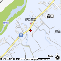 埼玉県秩父郡長瀞町岩田209周辺の地図