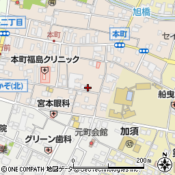 本町々内会事務所周辺の地図