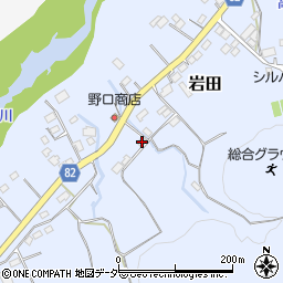 埼玉県秩父郡長瀞町岩田214周辺の地図