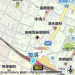 柿崎耳鼻咽喉科医院周辺の地図