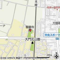信濃山誓願寺周辺の地図