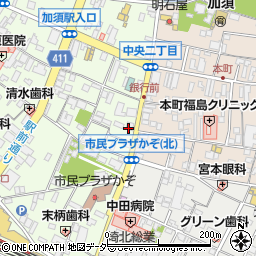 有限会社原仏具加須店周辺の地図