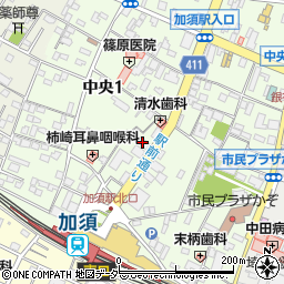 加須センターホテル周辺の地図