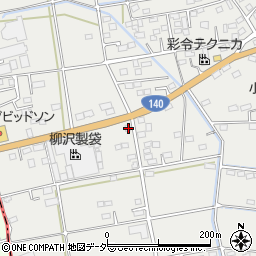 埼玉県深谷市小前田265周辺の地図