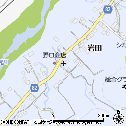 埼玉県秩父郡長瀞町岩田238周辺の地図