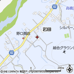 埼玉県秩父郡長瀞町岩田240周辺の地図