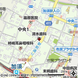 焼肉レストラン加須園周辺の地図