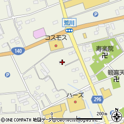 埼玉県深谷市荒川823周辺の地図