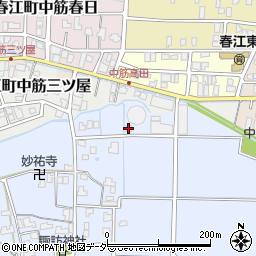 春江上水道配水場周辺の地図