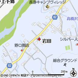 埼玉県秩父郡長瀞町岩田256周辺の地図