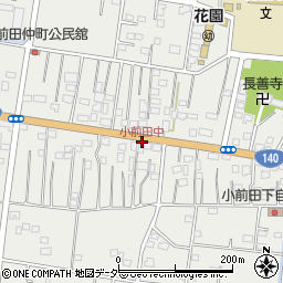 小前田中周辺の地図