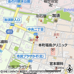 武蔵野銀行加須支店周辺の地図
