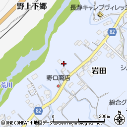 埼玉県秩父郡長瀞町岩田301周辺の地図