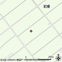 長野県塩尻市岩垂周辺の地図