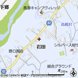 埼玉県秩父郡長瀞町岩田257周辺の地図