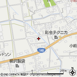 埼玉県深谷市小前田169周辺の地図