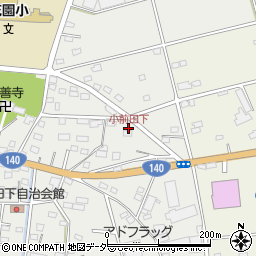 小前田下周辺の地図