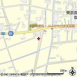 埼玉県深谷市本田4280周辺の地図