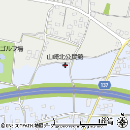 山崎北公民館周辺の地図