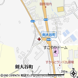 福井県福井市剣大谷町周辺の地図