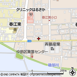 福井県坂井市春江町中筋22-53周辺の地図