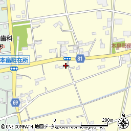 埼玉県深谷市本田4340-2周辺の地図