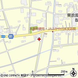 埼玉県深谷市本田4279-7周辺の地図