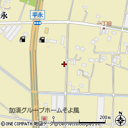 埼玉県加須市平永周辺の地図