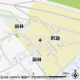 茨城県五霞町（猿島郡）釈迦周辺の地図