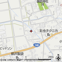埼玉県深谷市小前田172周辺の地図