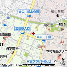 足利銀行加須支店周辺の地図