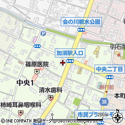 埼玉りそな銀行加須支店 ＡＴＭ周辺の地図