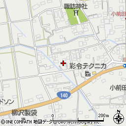 埼玉県深谷市小前田201周辺の地図