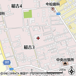 茨城県かすみがうら市稲吉周辺の地図