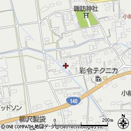 埼玉県深谷市小前田206周辺の地図