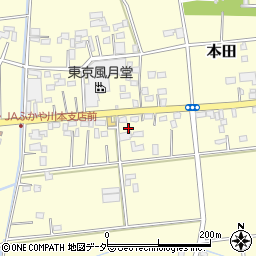 埼玉県深谷市本田4189-1周辺の地図