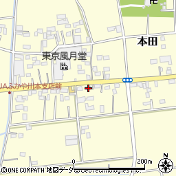 埼玉県深谷市本田4187周辺の地図