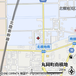 福井県坂井市丸岡町北横地7周辺の地図