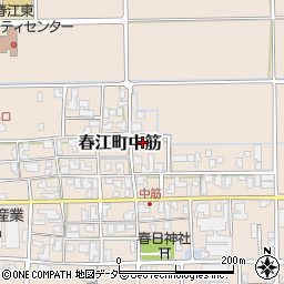 福井県坂井市春江町中筋周辺の地図
