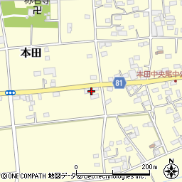 埼玉県深谷市本田4165周辺の地図