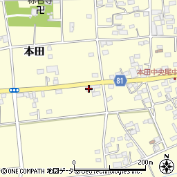 埼玉県深谷市本田4167周辺の地図