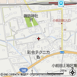 埼玉県深谷市小前田185周辺の地図