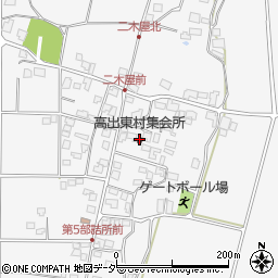 高出東村集会所周辺の地図