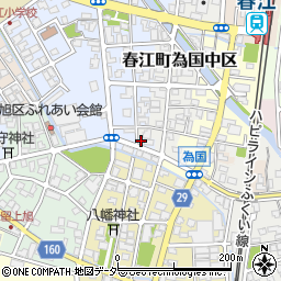 福井県坂井市春江町為国西の宮13周辺の地図
