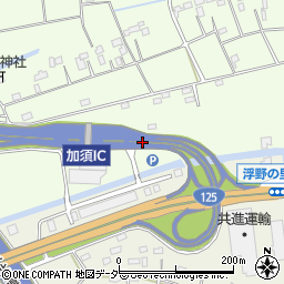 加須ＩＣ周辺の地図