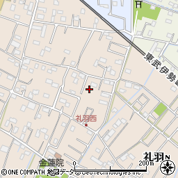 埼玉県加須市礼羽周辺の地図