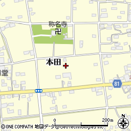 埼玉県深谷市本田1867周辺の地図