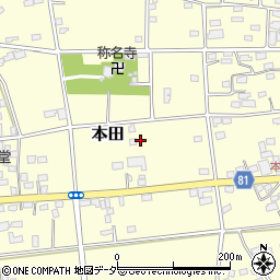 埼玉県深谷市本田1869周辺の地図