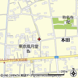 埼玉県深谷市本田431周辺の地図