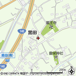 埼玉県深谷市黒田1490周辺の地図